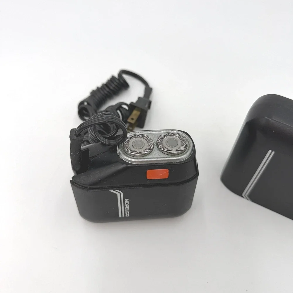 Vintage Norelco Chic Mens Electric‎ Shaver Dual Rotary Black PARTS ONLY